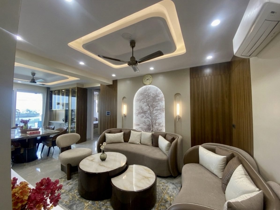 Turnkey interior Jaipur — in-progress civil work and MEP stage by Endless Interior