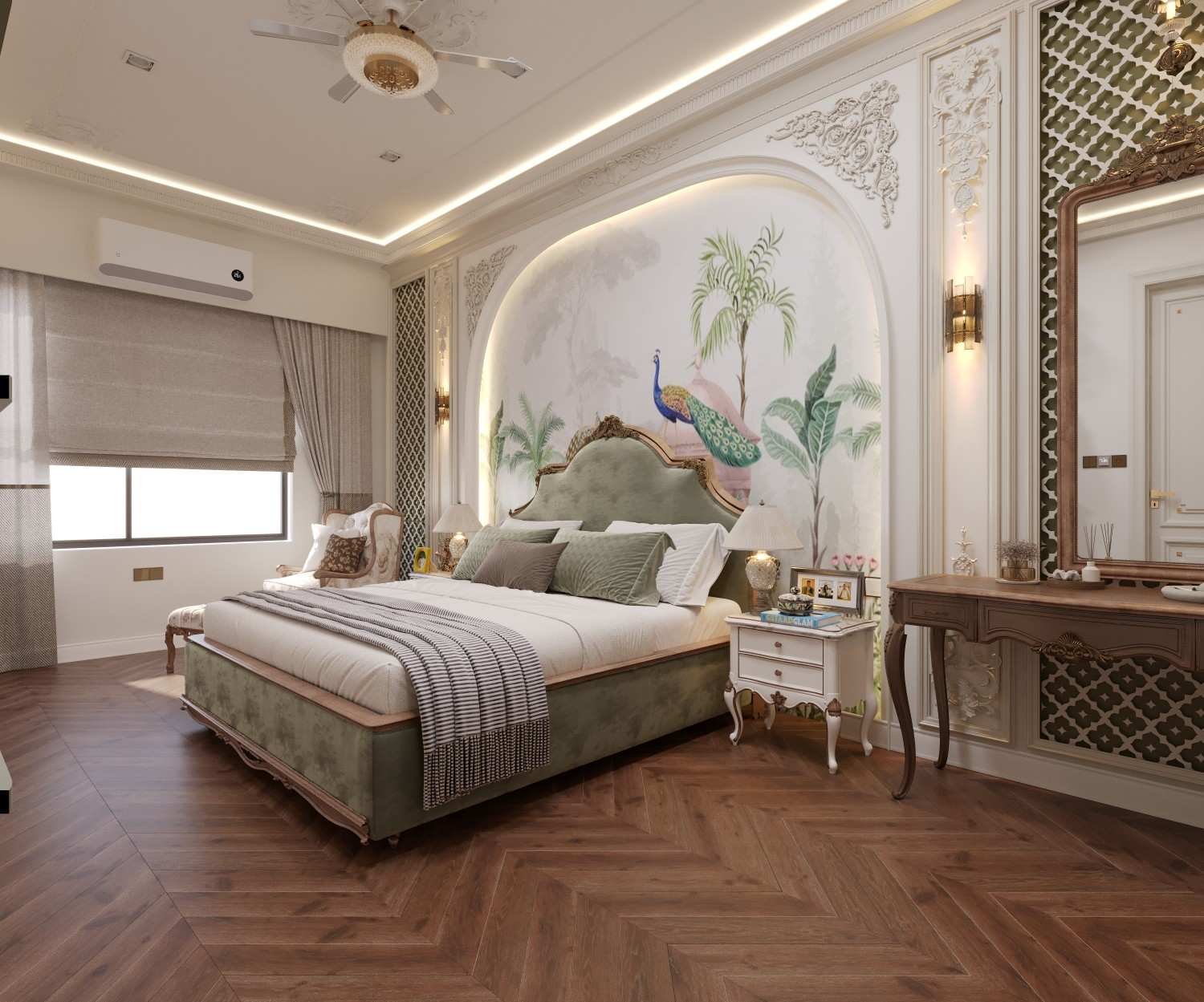 3D interior design Mansarovar Jaipur — independent house render by Endless Interior