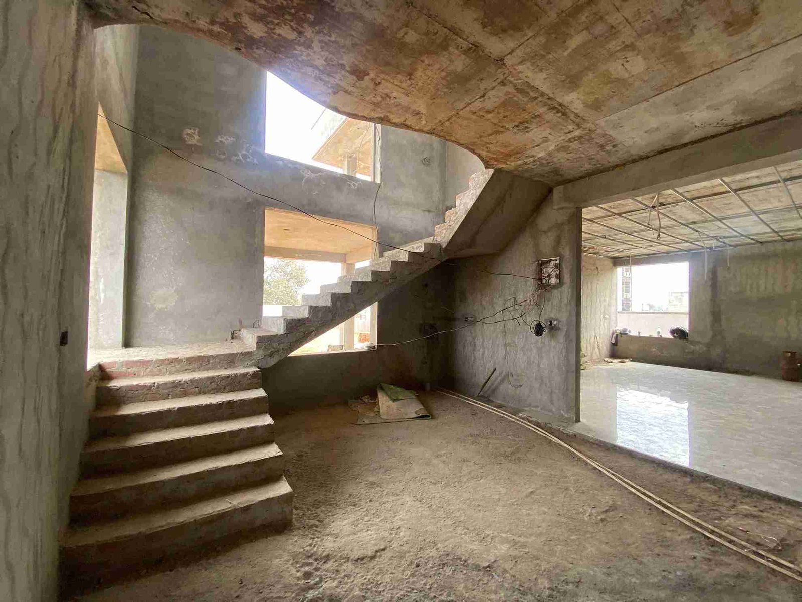 Home renovation Jaipur — in-progress civil work and demolition phase by Endless Interior