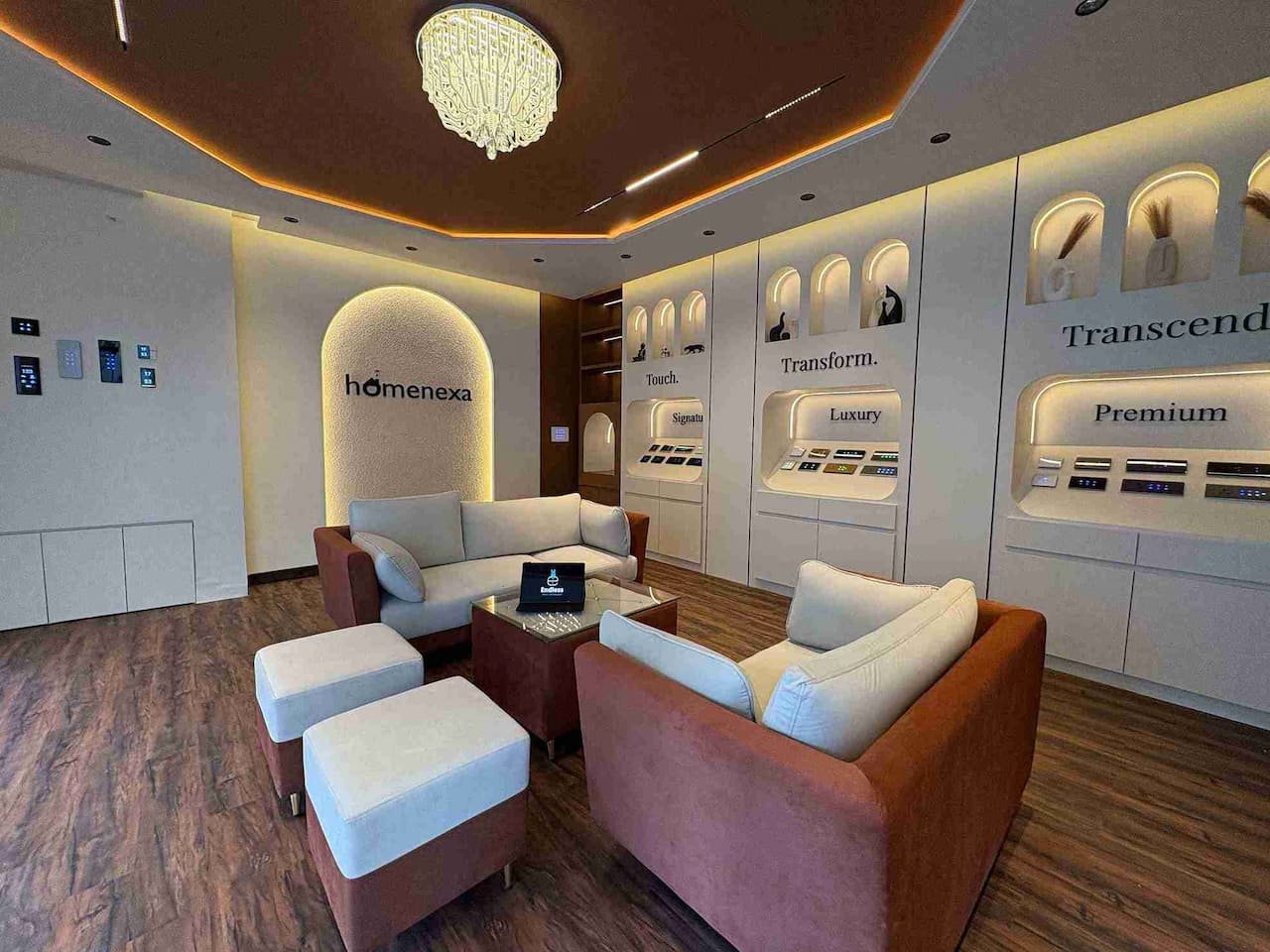 Smartswitch experience center interior design New Aatish Market Jaipur — Homenexa by Endless Interiors and Construction