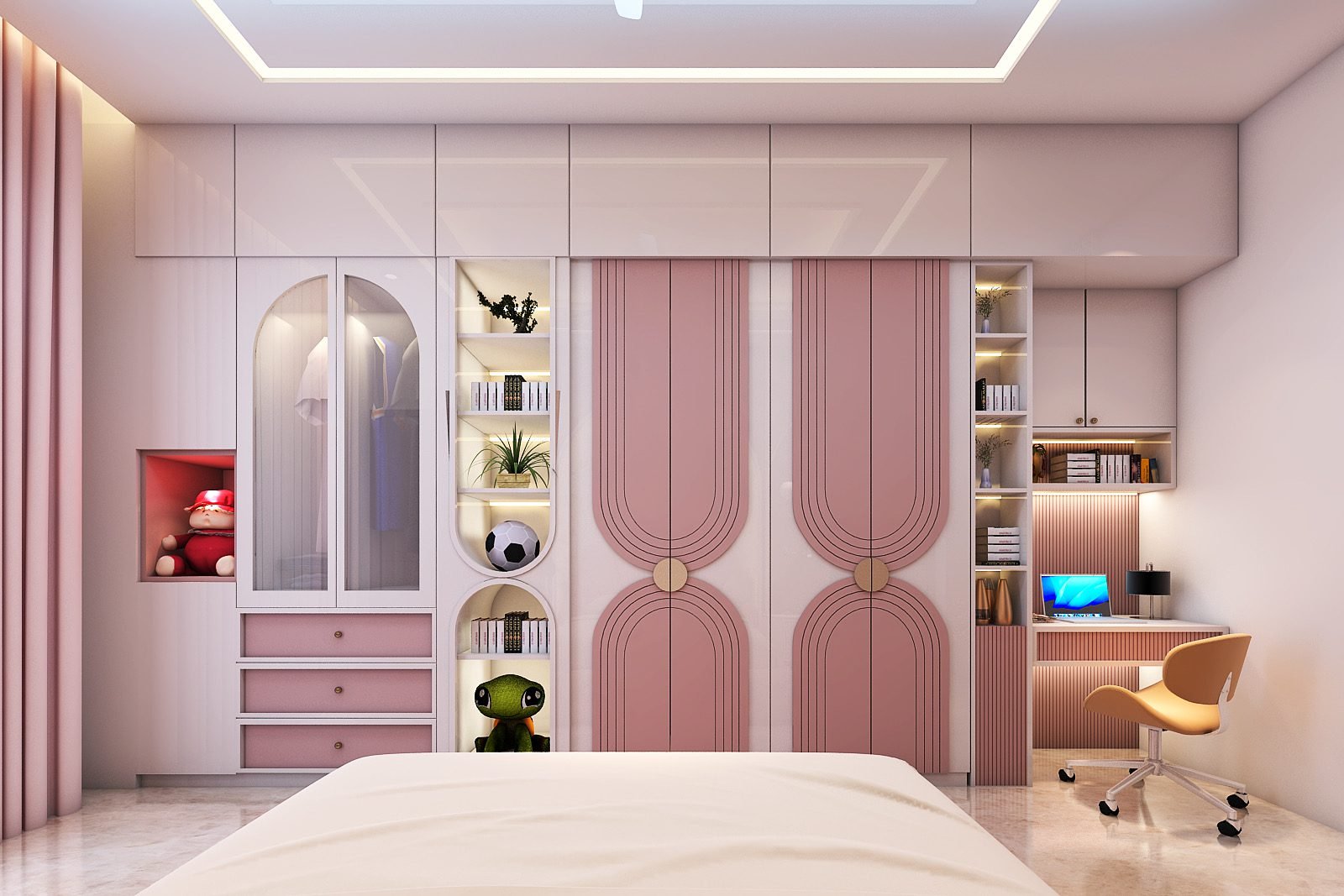 Wardrobe designer Jaipur — internal fitting and hardware detail by Endless Interior