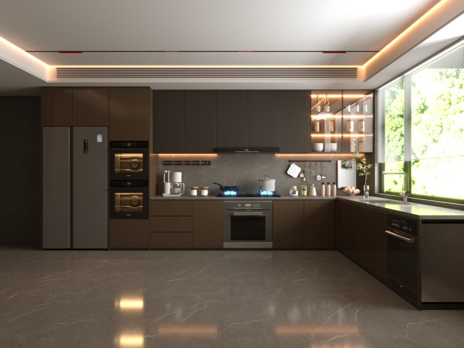Modular kitchen Jaipur — in-progress installation showing HDHMR carcass by Endless Interior