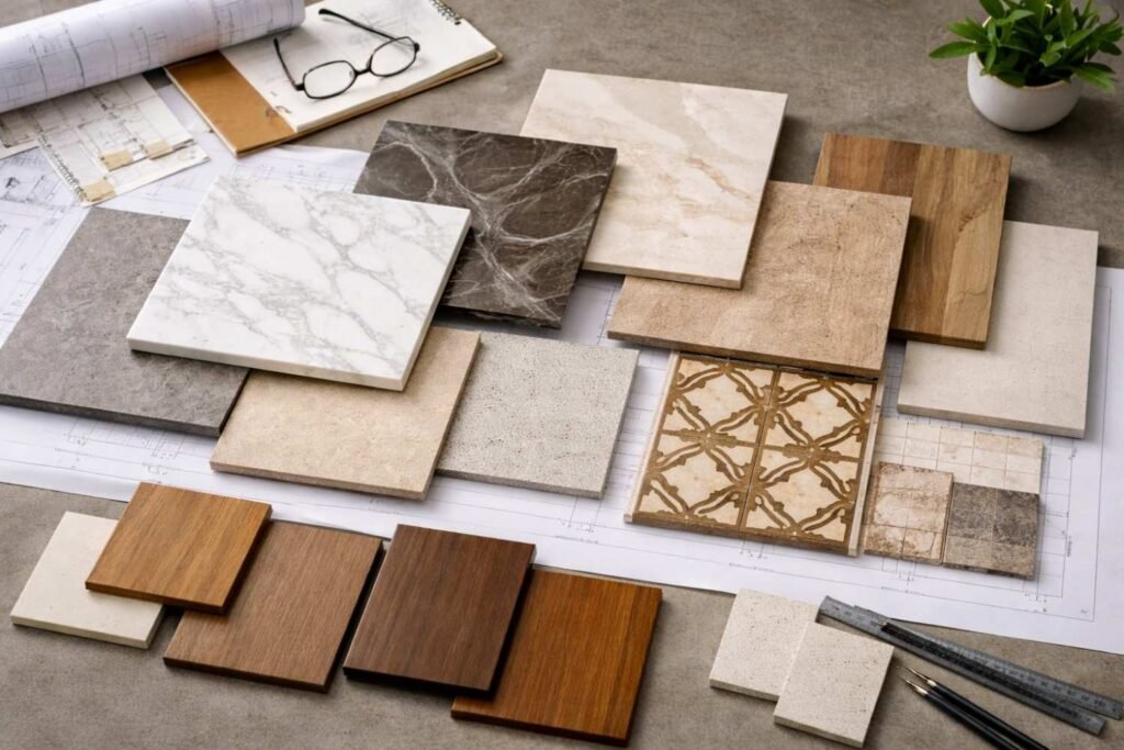 Interior designer planning home layout based on lifestyle needs for a modern Jaipur family.