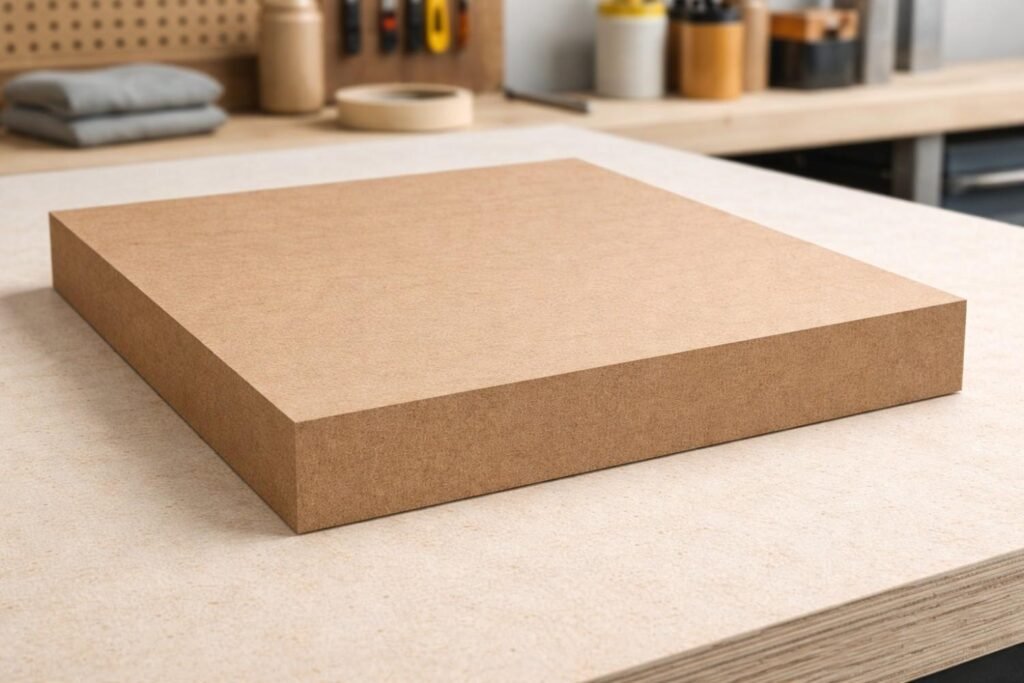 MDF board with smooth surface suitable for paint and decorative panels